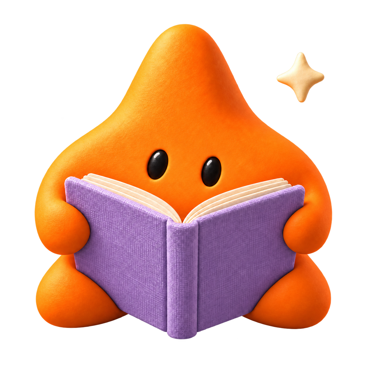 Pip reading a book